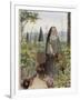 Clare of Assisi Tending to Plants-Eleanor Fortescue Brickdale-Framed Photographic Print