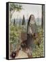 Clare of Assisi Tending to Plants-Eleanor Fortescue Brickdale-Framed Stretched Canvas