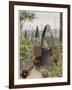 Clare of Assisi Tending to Plants-Eleanor Fortescue Brickdale-Framed Photographic Print