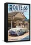 Claremont, California - Route 66 (#2) - Service Station-Lantern Press-Framed Stretched Canvas