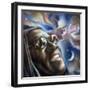 Clarence Clemons-Shen-Framed Art Print