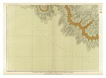 Grand Canyon: Geologic Map of the Southern Kaibab Plateau (Part II, North-East), c.1882-Clarence E^ Dutton-Art Print