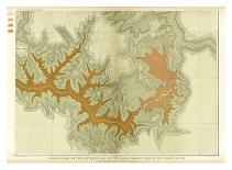 Grand Canyon: Geologic Map of the Southern Kaibab Plateau (Part I, North-West), c.1882-Clarence E^ Dutton-Art Print