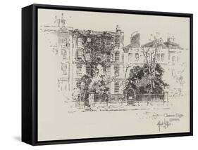Clarence House in Clapham-Herbert Railton-Framed Stretched Canvas