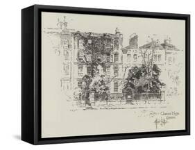 Clarence House in Clapham-Herbert Railton-Framed Stretched Canvas