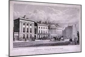 Clarence Terrace, Regent's Park, Marylebone, London, 1827-Thomas Barber-Mounted Giclee Print