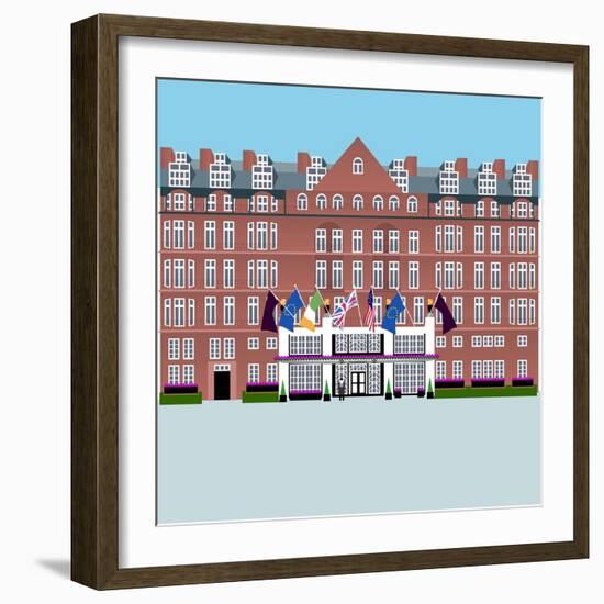 Claridges Hotel-Claire Huntley-Framed Giclee Print