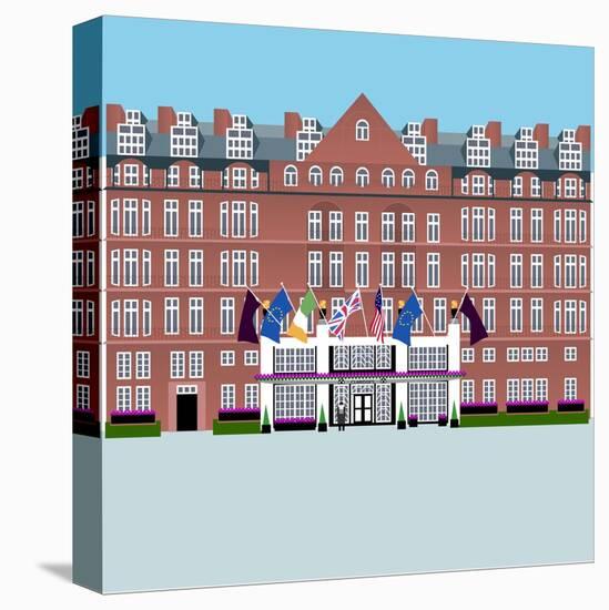 Claridges Hotel-Claire Huntley-Stretched Canvas