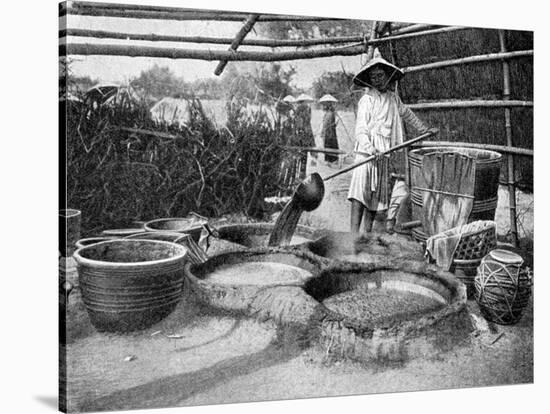 Clarifying Sugar Cane Juce, Annam, Vietnam, 1922-null-Stretched Canvas