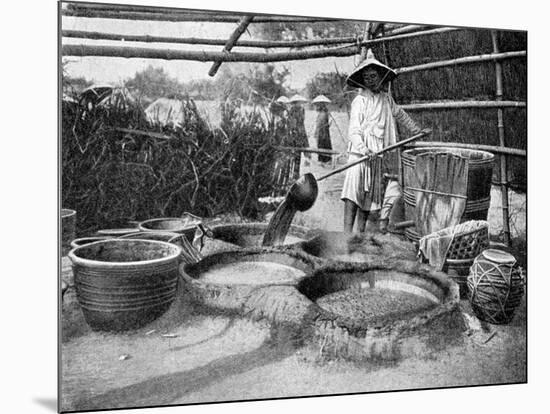 Clarifying Sugar Cane Juce, Annam, Vietnam, 1922-null-Mounted Giclee Print