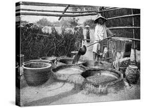 Clarifying Sugar Cane Juce, Annam, Vietnam, 1922-null-Stretched Canvas