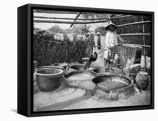 Clarifying Sugar Cane Juce, Annam, Vietnam, 1922-null-Framed Stretched Canvas