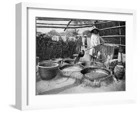 Clarifying Sugar Cane Juce, Annam, Vietnam, 1922-null-Framed Giclee Print