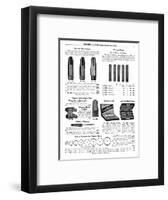 Clarinet Accessories, Wurlitzer-null-Framed Art Print