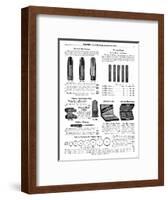 Clarinet Accessories, Wurlitzer-null-Framed Art Print