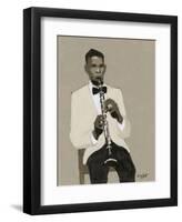 Clarinet Player-William Buffett-Framed Art Print