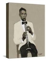 Clarinet Player-William Buffett-Stretched Canvas