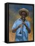 Clarinet Player-Michael Jackson-Framed Stretched Canvas