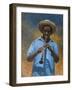 Clarinet Player-Michael Jackson-Framed Giclee Print