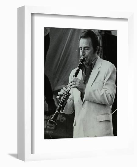 Clarinetist Buddy Defranco at the Capital Radio Jazz Festival, Knebworth, Hertfordshire, 1981-Denis Williams-Framed Photographic Print