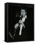 Clarinetist John Denman Playing at the Bass Clef, London, 1985-Denis Williams-Framed Stretched Canvas