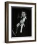 Clarinetist John Denman Playing at the Bass Clef, London, 1985-Denis Williams-Framed Photographic Print