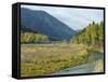 Clark Fork River in the Fall, at Tarkio, Rocky Mountains, West Montana, USA-Robert Francis-Framed Stretched Canvas