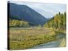 Clark Fork River in the Fall, at Tarkio, Rocky Mountains, West Montana, USA-Robert Francis-Stretched Canvas