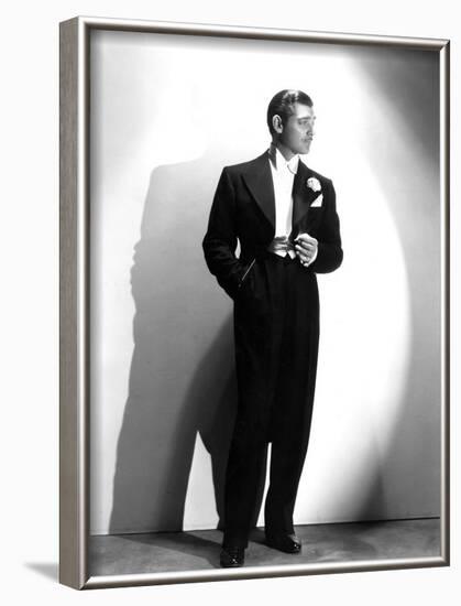 Clark Gable, January 17, 1935-null-Framed Photo