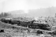 Unloading Logs-Clark Kinsey-Art Print