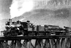 Logging Train-Clark Kinsey-Art Print