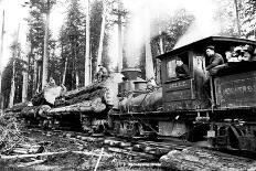 Logging Train-Clark Kinsey-Art Print