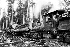 Logging Train-Clark Kinsey-Art Print