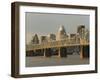 Clark Memorial Bridge, Louisville, Kentucky, USA-Walter Bibikow-Framed Photographic Print