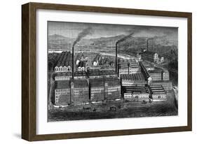 Clark's Anchor Thread Works, Paisley, Scotland, C1880-null-Framed Giclee Print