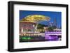 Clarke Quay and Singapore River at dusk, Singapore-Ian Trower-Framed Photographic Print