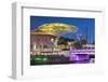 Clarke Quay and Singapore River at dusk, Singapore-Ian Trower-Framed Photographic Print