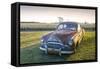 Clarksdale, Mississippi, Cotton Field, Vintage Buick Super (1950)-John Coletti-Framed Stretched Canvas