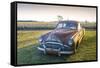 Clarksdale, Mississippi, Cotton Field, Vintage Buick Super (1950)-John Coletti-Framed Stretched Canvas