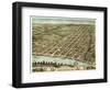 Clarksville, Tennessee - Panoramic Map-Lantern Press-Framed Art Print