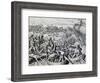 Clash Between Native Indians and Spanish Troops, Engraving from Historia Americae-Theodor de Bry-Framed Giclee Print