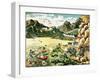 Clash Between the Guerrillas of Formosa and the Japanese Troops, 1895-null-Framed Giclee Print