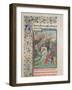 Clash of the Army of the Barons and the Saracens, 1460s-null-Framed Giclee Print