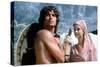 CLASH OF THE TITANS, 1981 directed by DESMOND DAVIS Harry Hamlin and Judi Bowker (photo)-null-Stretched Canvas