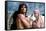 CLASH OF THE TITANS, 1981 directed by DESMOND DAVIS Harry Hamlin and Judi Bowker (photo)-null-Framed Stretched Canvas