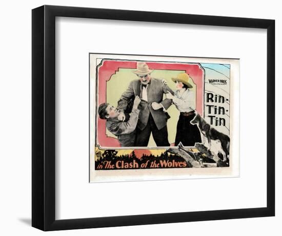 Clash of the Wolves, Charles Farrell, Pat Hartigan, June Marlowe, Rin Tin Tin, 1925-null-Framed Art Print