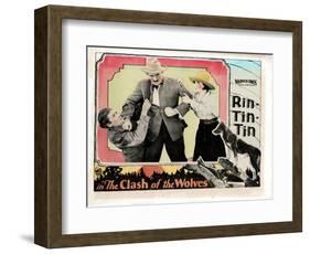 Clash of the Wolves, Charles Farrell, Pat Hartigan, June Marlowe, Rin Tin Tin, 1925-null-Framed Art Print