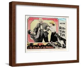 Clash of the Wolves, Charles Farrell, Pat Hartigan, June Marlowe, Rin Tin Tin, 1925-null-Framed Art Print