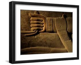 Clasped Hand of the Official Khudu-Khaf in Cemetery near Giza, Old Kingdom, Egypt-Kenneth Garrett-Framed Photographic Print