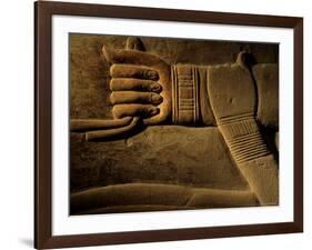 Clasped Hand of the Official Khudu-Khaf in Cemetery near Giza, Old Kingdom, Egypt-Kenneth Garrett-Framed Photographic Print